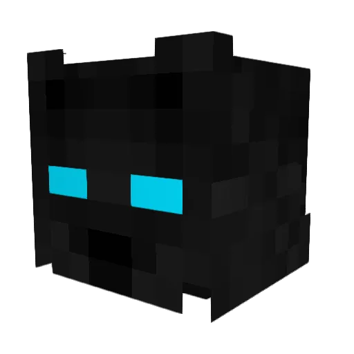 Zintux Minecraft avatar head, 3D render
