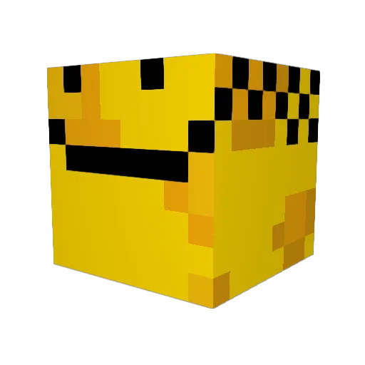 Zinxoo Minecraft avatar head, 3D render