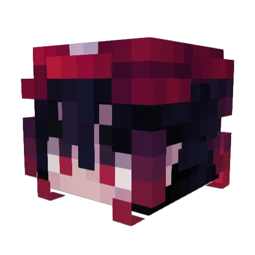 Zioh_V1 Minecraft avatar head, 3D render