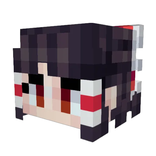 Zioknps Minecraft avatar head, 3D render
