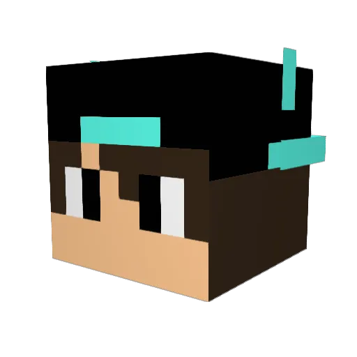 ZiomakPL Minecraft avatar head, 3D render