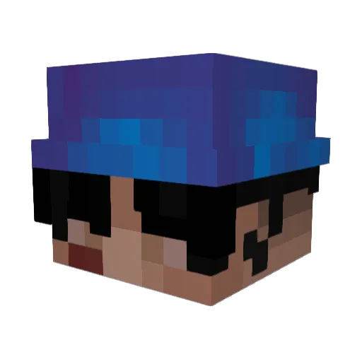 Ziomdomi232 Minecraft avatar head, 3D render