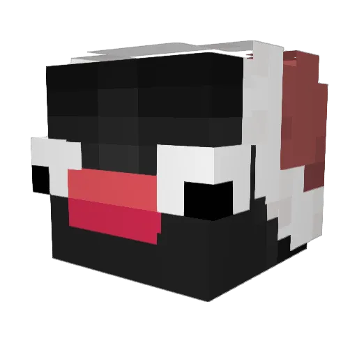 Ziomek7 Minecraft avatar head, 3D render
