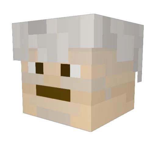 Ziomson13pl Minecraft avatar head, 3D render