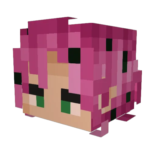 ZionOH Minecraft avatar head, 3D render