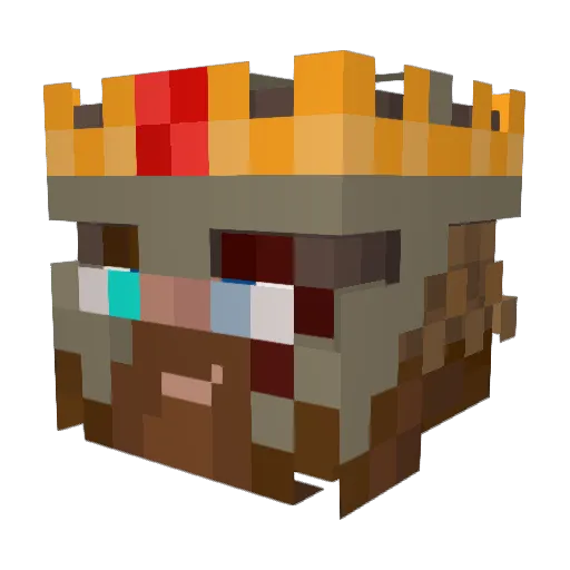 Zion_96 Minecraft avatar head, 3D render