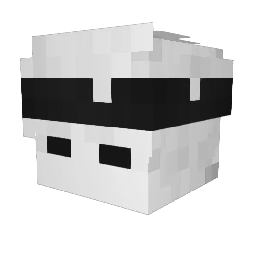 Zioow_br Minecraft avatar head, 3D render