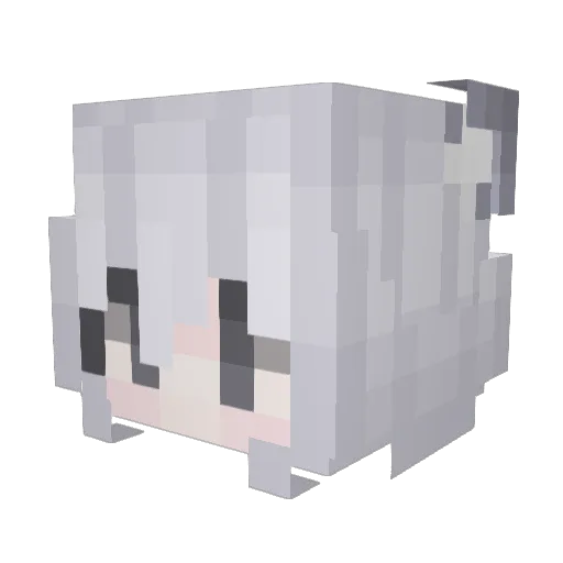 Zioth Minecraft avatar head, 3D render