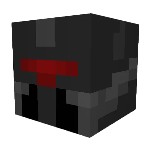 ZipBit Minecraft avatar head, 3D render