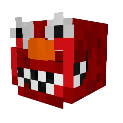 ZipDatei1 Minecraft avatar head, 3D render