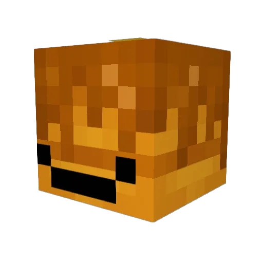 ZipMoss Minecraft avatar head, 3D render