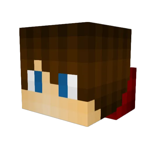 ZipName80 Minecraft avatar head, 3D render