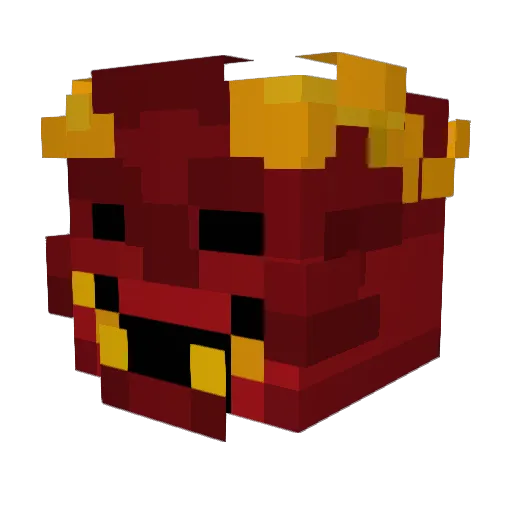Zipain Minecraft avatar head, 3D render