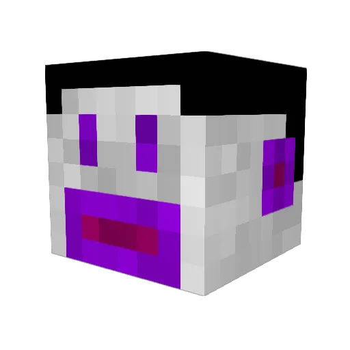 Ziperoox Minecraft avatar head, 3D render