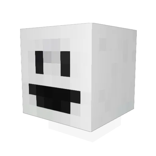 Ziphira Minecraft avatar head, 3D render