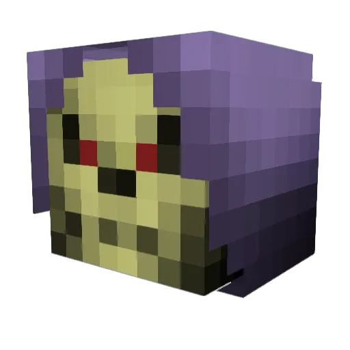 Zipi_VD Minecraft avatar head, 3D render