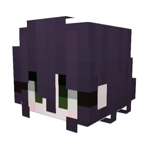 Zipinhe Minecraft avatar head, 3D render