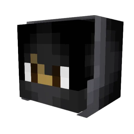 Zipodod Minecraft avatar head, 3D render