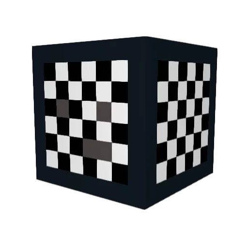 Zipot Minecraft avatar head, 3D render
