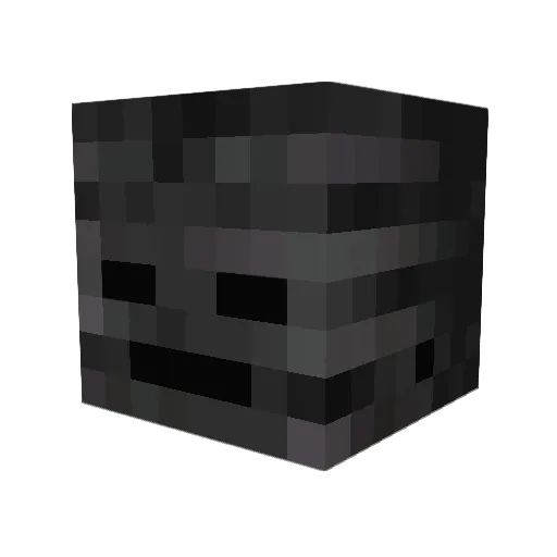 Zipoton Minecraft avatar head, 3D render