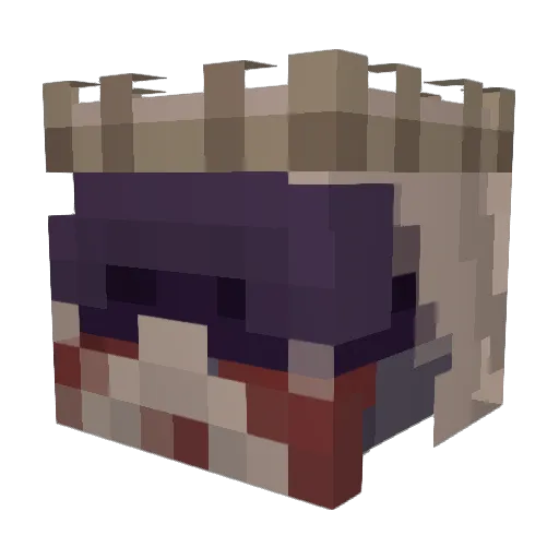 ZippSxin Minecraft avatar head, 3D render