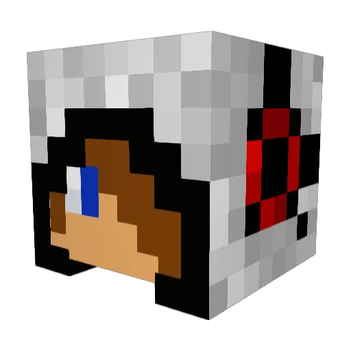 ZippXCZ1 Minecraft avatar head, 3D render