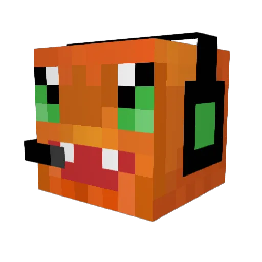 ZippierAndPaper Minecraft avatar head, 3D render