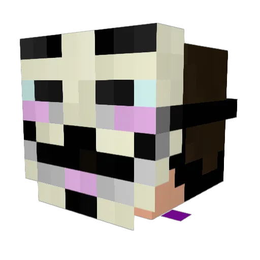 ZippoPro44 Minecraft avatar head, 3D render