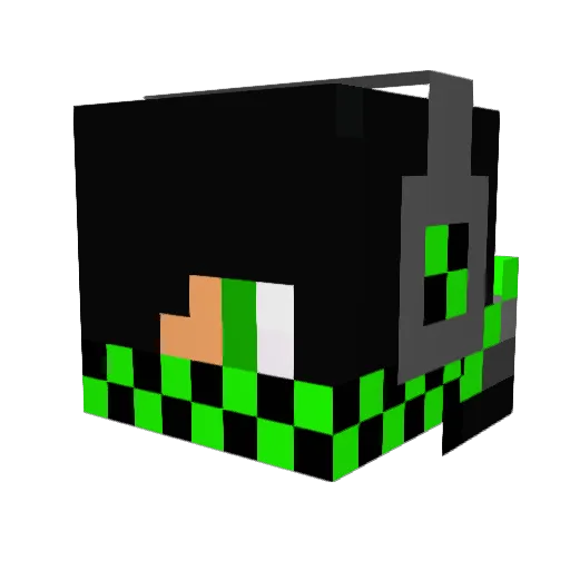Zippy2336 Minecraft avatar head, 3D render
