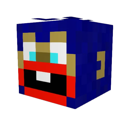 Zippy2707 Minecraft avatar head, 3D render