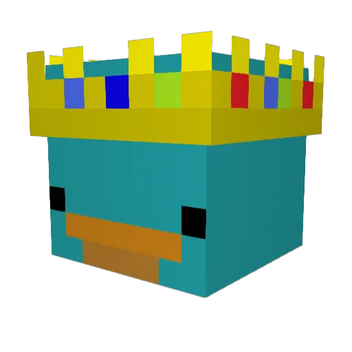 Zippytaco25 Minecraft avatar head, 3D render