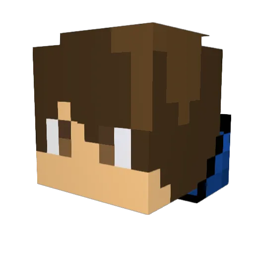 Zippyzebra568 Minecraft avatar head, 3D render