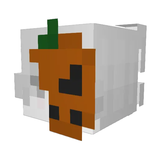 Zipter Minecraft avatar head, 3D render
