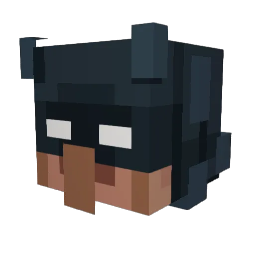 Ziqurd Minecraft avatar head, 3D render