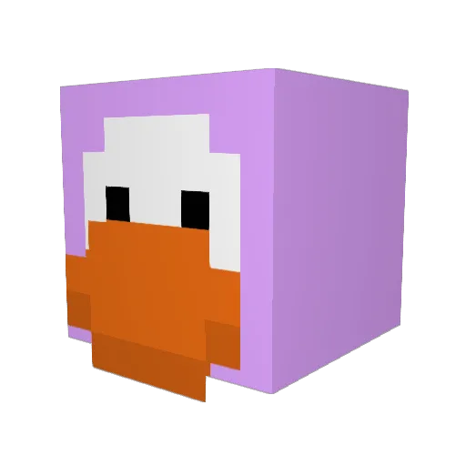 ZirCuddlez Minecraft avatar head, 3D render