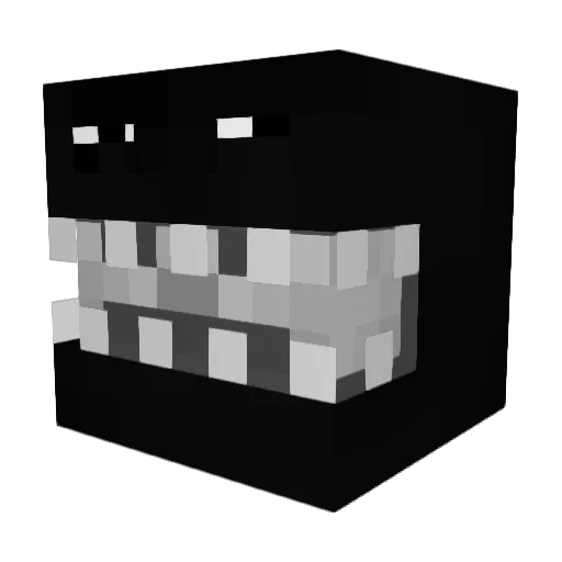 Ziraeth Minecraft avatar head, 3D render