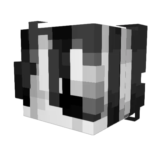 Zirat1c Minecraft avatar head, 3D render