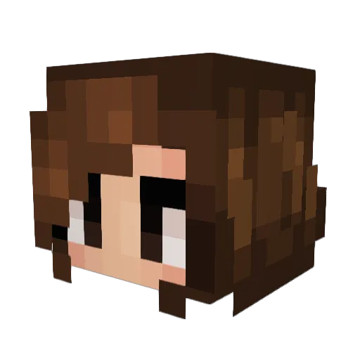 Zirc0nic Minecraft avatar head, 3D render