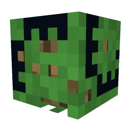 ZirconOG Minecraft avatar head, 3D render