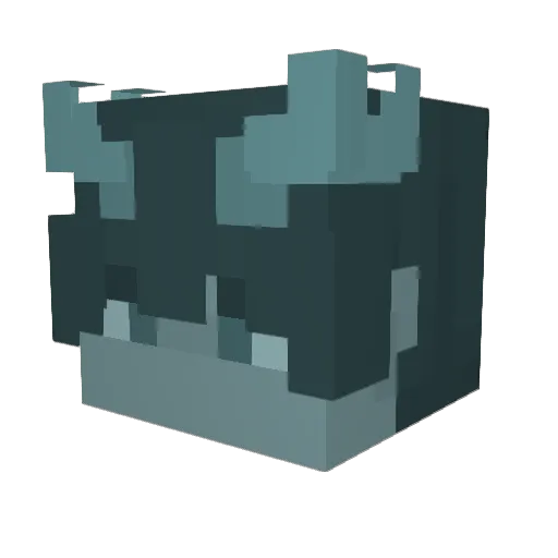 Zirconica Minecraft avatar head, 3D render