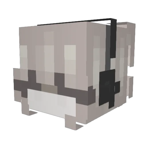 Ziresa Minecraft avatar head, 3D render