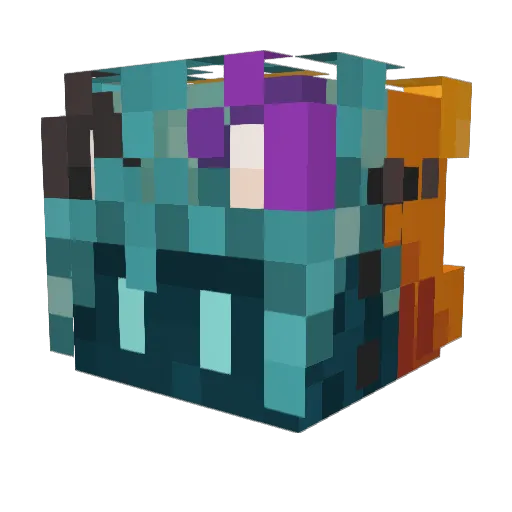 Zirgoth89 Minecraft avatar head, 3D render
