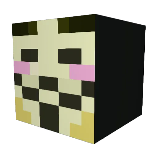 Zirioth Minecraft avatar head, 3D render