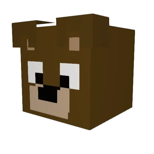 Zirkalaritz Minecraft avatar head, 3D render