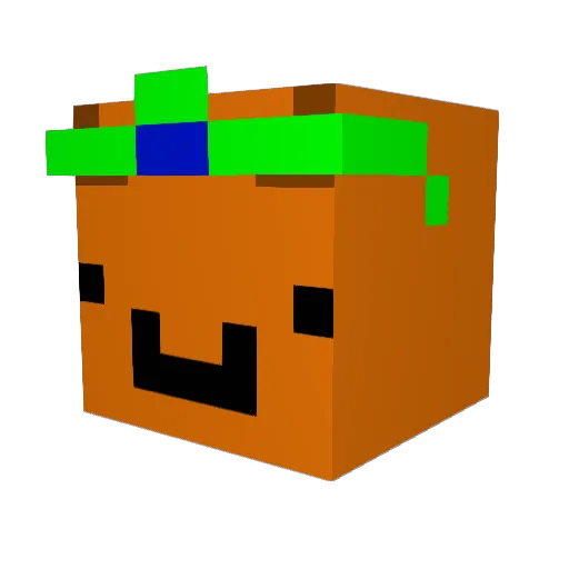 Zirkos Minecraft avatar head, 3D render