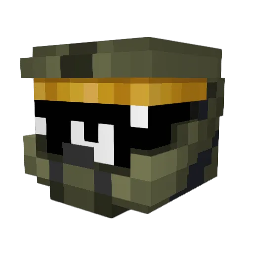 Ziromag Minecraft avatar head, 3D render