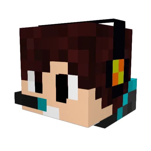 ZiropHD Minecraft avatar head, 3D render
