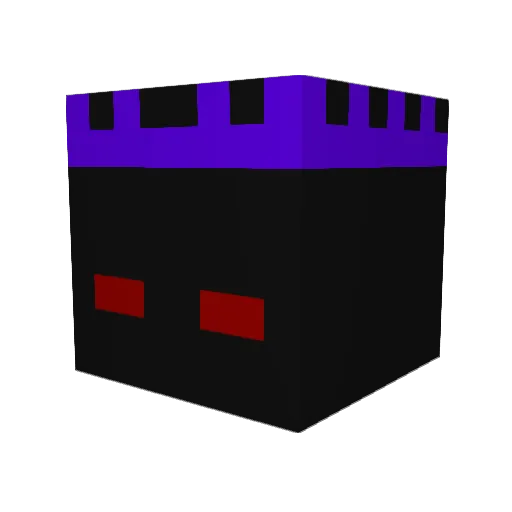 Zirtov Minecraft avatar head, 3D render