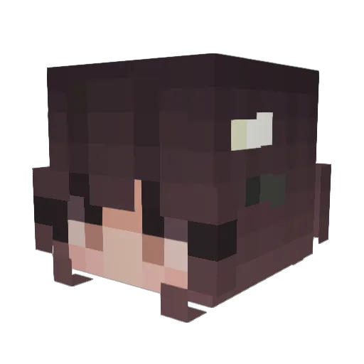Ziryl Minecraft avatar head, 3D render