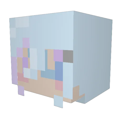 Zisa1979 Minecraft avatar head, 3D render